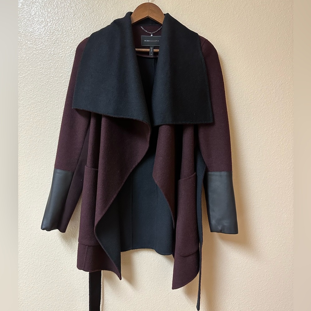 BCBG drape jacket, XS